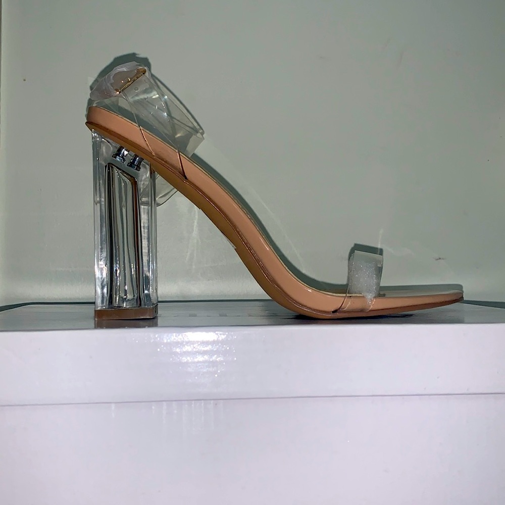 Transparent Glass Heels
